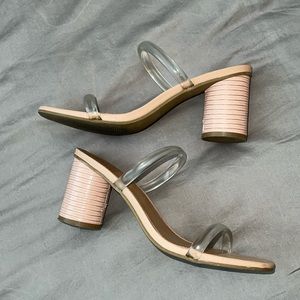 Dolce Vita clear strap heels